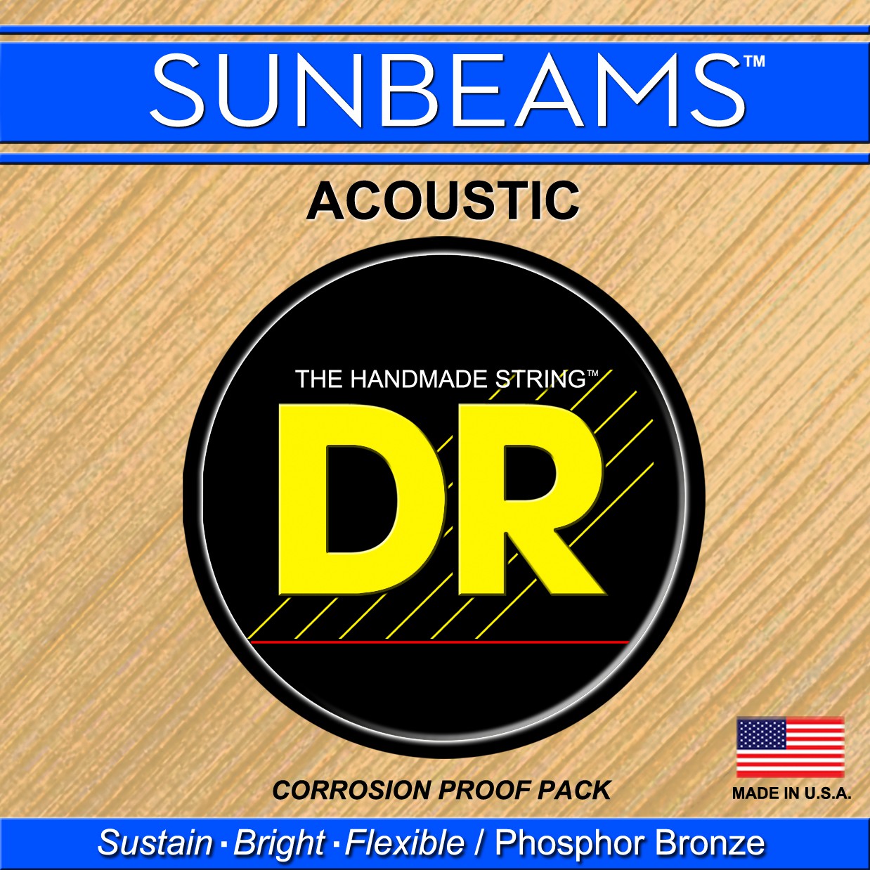 DR SUNBEAMS - pojedyncza struna do gitary akustycznej, .012, plain