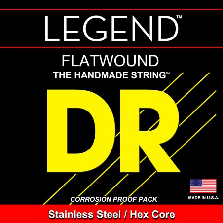 DR LEGEND - Flatwound Electric Guitar Single String, .013, plain