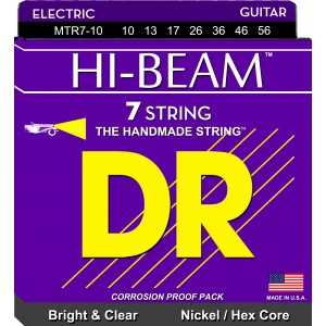 DR HI-BEAM - MTR7-10 - struny do gitary elektrycznej Set, 7-String Medium, .010-056