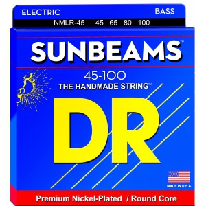 DR SUNBEAMS - struny do gitary basowej, 4-String, Medium Light, .045-.100