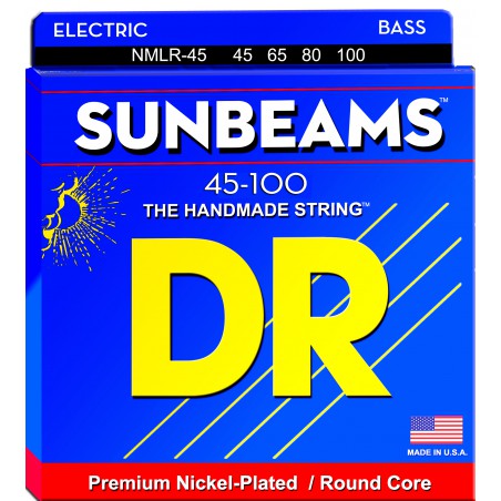 DR SUNBEAMS - Bass String Set, 4-String, Medium Light, .045-.100