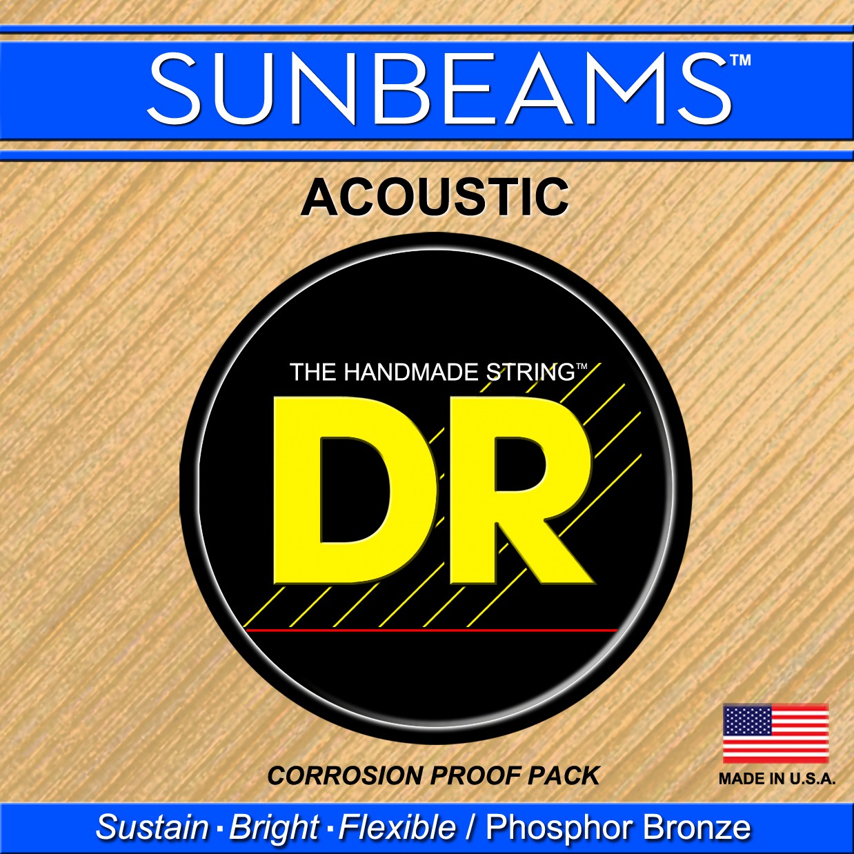 DR SUNBEAMS - pojedyncza struna do gitary akustycznej, .010, plain