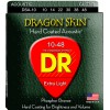 DR DRAGON SKIN - DSA-10 - struny do gitary akustycznej Set, Coated Phosphor Bronze, Light, .010-.048