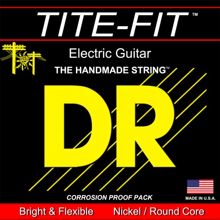 DR TITE-FIT - JZ-12 - Electric Guitar String Set, Jazz, .012-.052