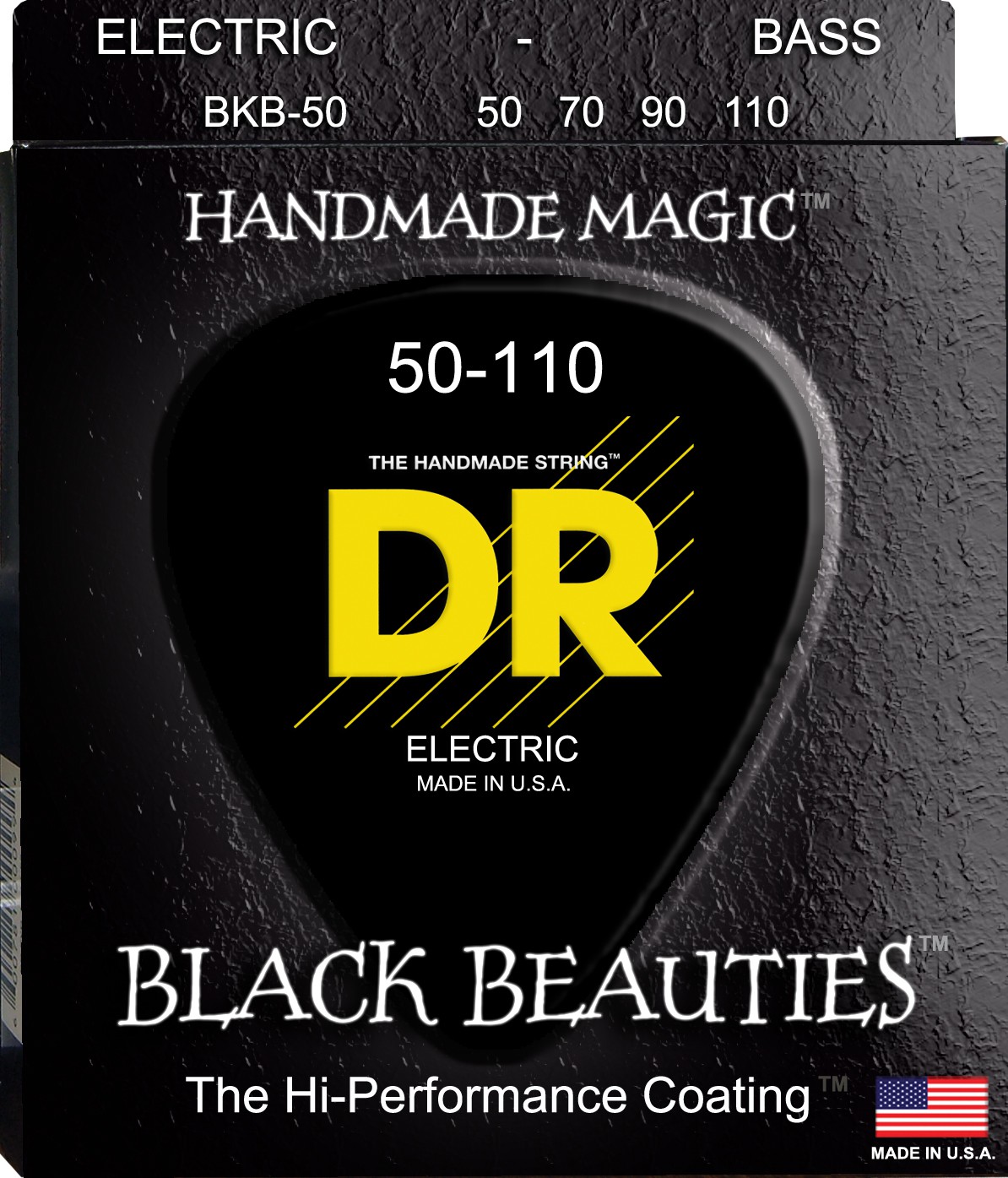 DR BLACK BEAUTIES - BKB-50 - Bass String Set, 5-String, Coated, Heavy, .050-.110 DR BLACK BEAUTIES - BKB-50 - struny do gitary basowej, 5-String, Coated, Heavy, .050-.110