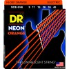 DR NEON Hi-Def Orange - NOE- 9/46 - struny do gitary elektrycznej Set, Heavy & Light, .009-.046