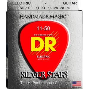 DR SILVER STARS - SIE-11 - struny do gitary elektrycznej Set, Heavy, .011-.050