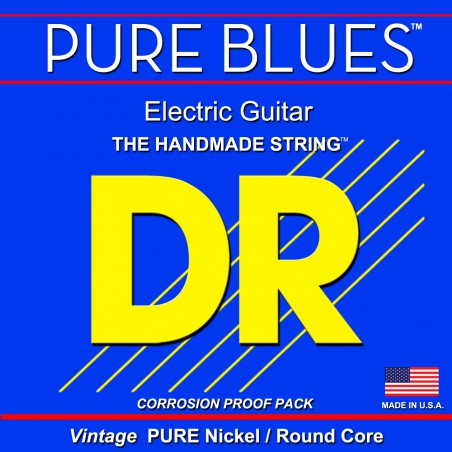DR PURE BLUES - Electric Guitar Single String, .011, plain