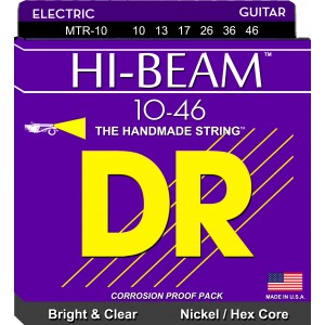 DR HI-BEAM - MTR-10 - struny do gitary elektrycznej Set, Medium, .010-046
