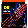 DR NEON Hi-Def Orange - struny do gitary basowej, 6-String, Medium, .030-.125
