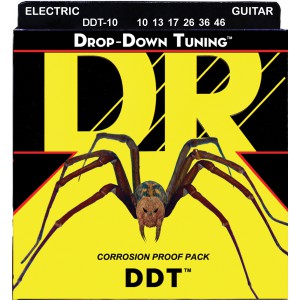 DR DROP-DOWN TUNING - DDT-10 - struny do gitary elektrycznej Set, Medium, .010-.046