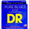 DR PURE BLUES - PHR-10/52 - struny do gitary elektrycznej Set, Big & Heavy, .010-.052