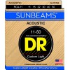 DR SUNBEAMS - RCA-11 - struny do gitary akustycznej Set, Medium Light, .011-.050