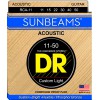 DR SUNBEAMS - RCA-11 - struny do gitary akustycznej Set, Medium Light, .011-.050