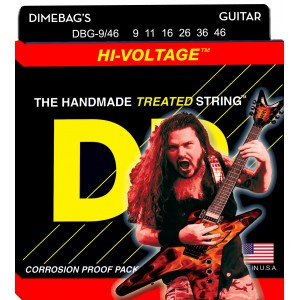 DR  Dimebag Darrell Signature Series - DBG- 9-46 -struny do gitary elektrycznej Set, Light-n-Heavy, .009-.046