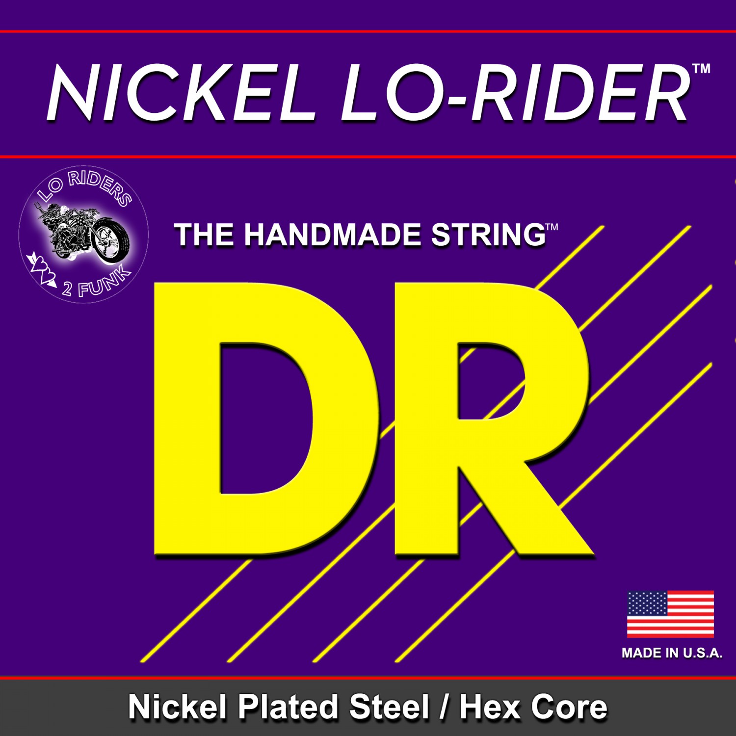 DR NICKEL LO-RIDER - struny do gitary basowej, 5-String, Light, .040-.120