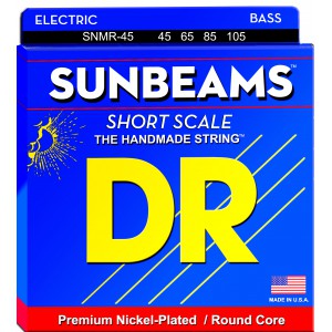 DR SUNBEAMS - struny do gitary basowej, 4-String, Medium, .045-.105, Short Scale