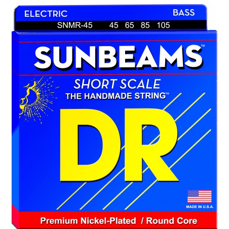DR SUNBEAMS - Bass String Set, 4-String, Medium, .045-.105, Short Scale