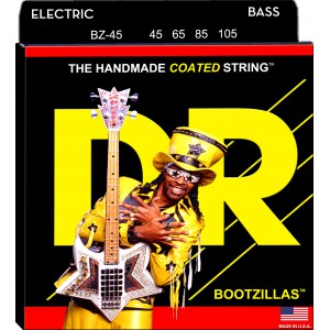 DR BOOTZILLAS - BZ-45 - Bootsy Collins Signature struny do gitary basowej, 4-String, Medium, .045-105