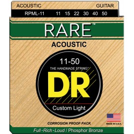 DR RARE - RPML-11 - struny do gitary akustycznej Set, Medium Light, .011-.050