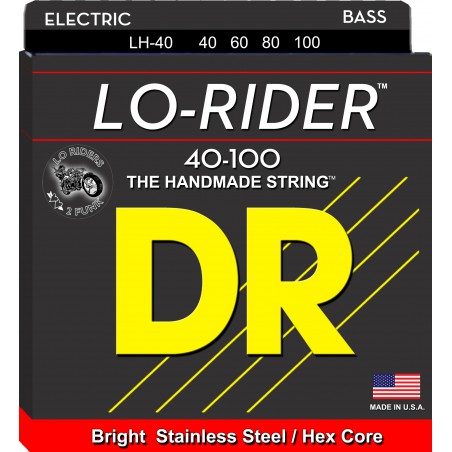 DR LO-RIDER - LH-40 - Bass String Set, 4-String, Light, .040-.100