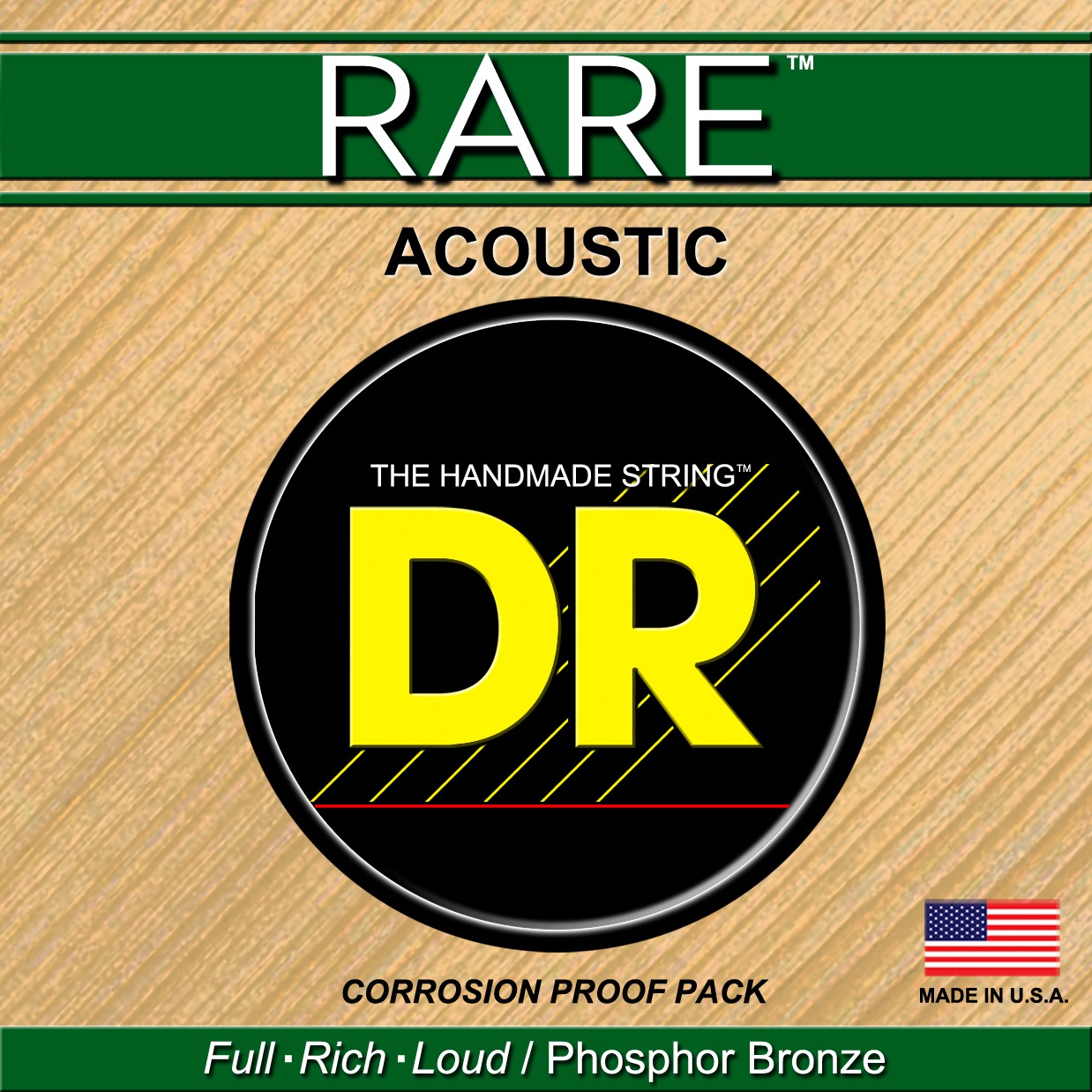 DR RARE - Acoustic Guitar Single String, .018, plain DR RARE - pojedyncza struna do gitary akustycznej, .018, plain