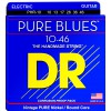 DR PURE BLUES - PHR-10-46 - struny do gitary elektrycznej Set, Medium, .010-.046
