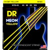 DR NEON Hi-Def Yellow - struny do gitary basowej, 4-String, Medium, .045-.105