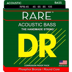 DR RARE - Acoustic struny do gitary basowej, 4-String, Medium, .045-.105