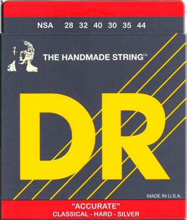 DR NYLON CLASSICAL - NSA - Classical Guitar String Set, Tie-On, Hard Tension