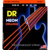 DR NEON Hi-Def Orange - struny do gitary basowej, 4-String, Light, .040-.100