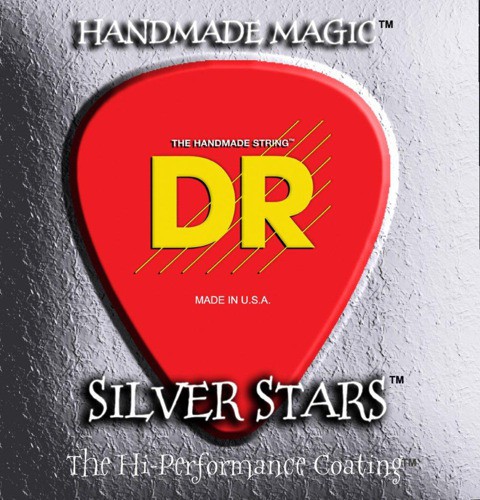 DR SILVER STARS - SIE-10/52 - Electric Guitar String Set, Big & Heavy, .010-.052 DR SILVER STARS - SIE-10/52 - struny do gitary elektrycznej Set, Big & Heavy, .010-.052