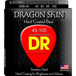 DR DSB-45/105 - DRAGON SKIN - struny do gitary basowej, 4-String, Coated, Medium, .045-.105