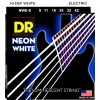 DR NEON Hi-Def White - NWE- 9 - struny do gitary elektrycznej Set, Light, .009-.042