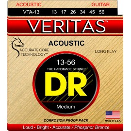 DR VTA-13 - VERITAS - struny do gitary akustycznej Set, Medium, .013-.056
