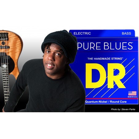 DR PURE BLUES - Bass String Set, 4-String, Victor Wooten Signature, .040-.095