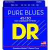 DR PURE BLUES - struny do gitary basowej, 5-String, Medium, .045-.130