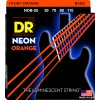 DR NEON Hi-Def Orange - struny do gitary basowej, 4-String, Heavy, .050-.110