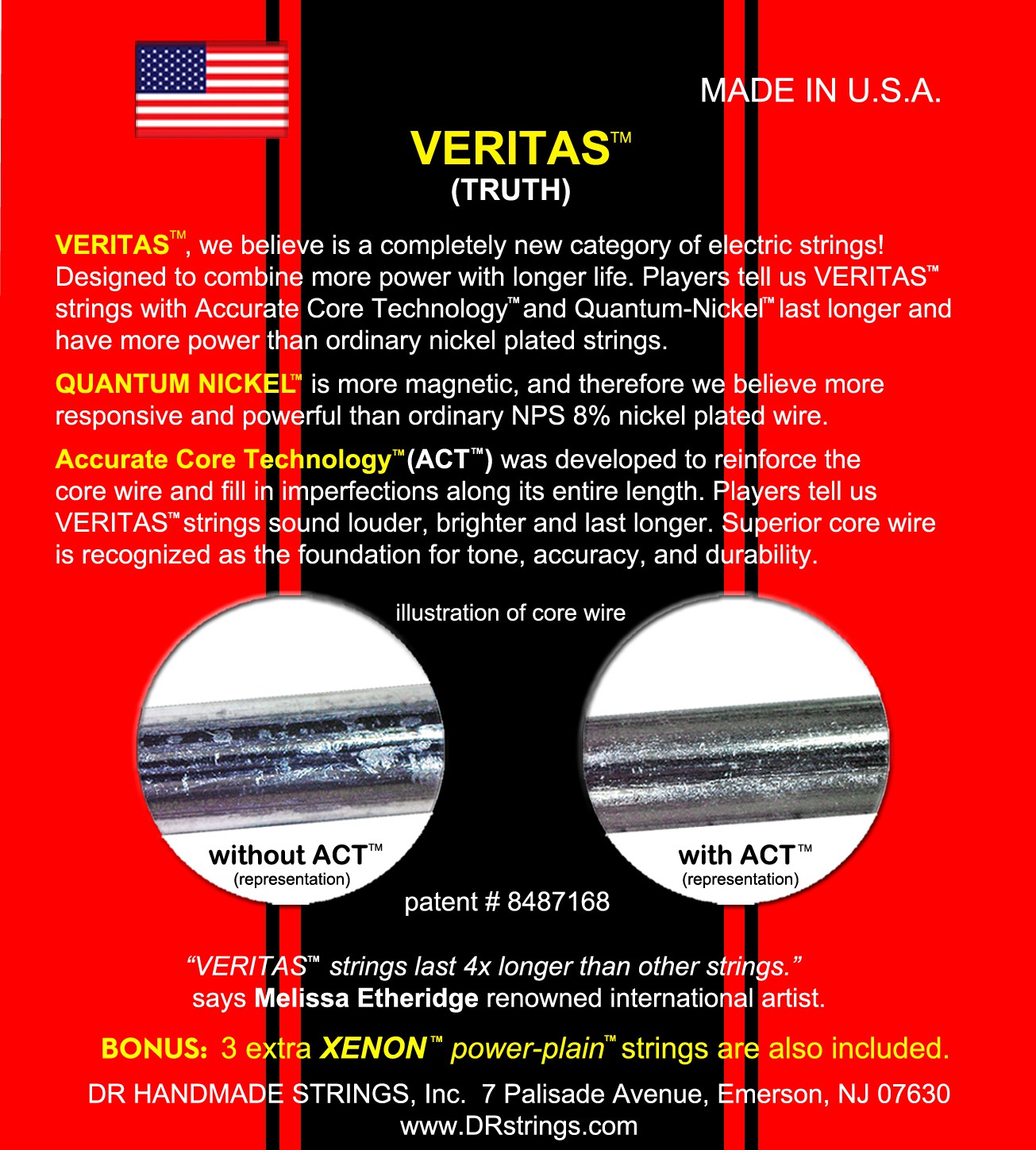 DR VERITAS Quantum Nickel - VTE-9-46 - Electric Guitar String Set, Light Heavy, .009-.046 DR VERITAS Quantum Nickel - VTE-9-46 - struny do gitary elektrycznej Set, Light Heavy, .009-.046