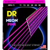 DR NEON Hi-Def Pink - NPA-12 - struny do gitary akustycznej Set, Medium, .012-.054