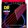DR NEON Hi-Def Red - NRA-11 - struny do gitary akustycznej Set, Medium Light .011-.050