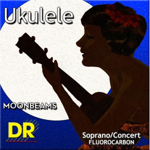 DR MOONBEAMS - UFSC - struny do ukulele Set, Sopran & Concert, High-G