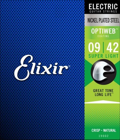 Elixir 19002 - struny do gitary elektrycznej Optiweb Super Light 9-42
