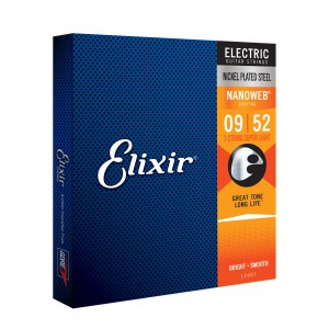 Elixir 12007 - struny do gitary elektrycznej NANOWEB 9-52 7-str
