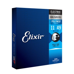 Elixir 12100 - struny do gitary elektrycznej POLYWEB 11-49