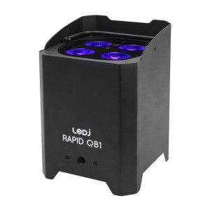 Ledj QB1 Rapid HEX IP - Par akumulatorowy HEX z ip65 RGBWAUV