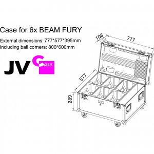 JV Case CASE for 6x BEAM FURY-1 - kufer na sprzęt