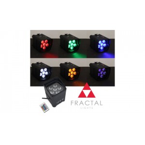 Fractal UPLIGHT BATT 6x15 W RGBWA+UV - reflektor