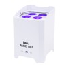 LEDJ Rapid QB1 HEX IP (White ) - par akumulatorowy biały - RGBWAUV 4x12W z ip65