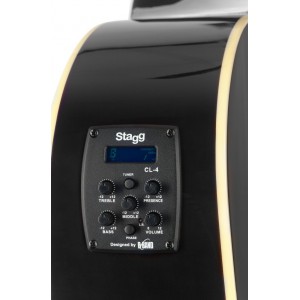 Stagg SA35 DSCE-BK  - gitara elektroakustyczna